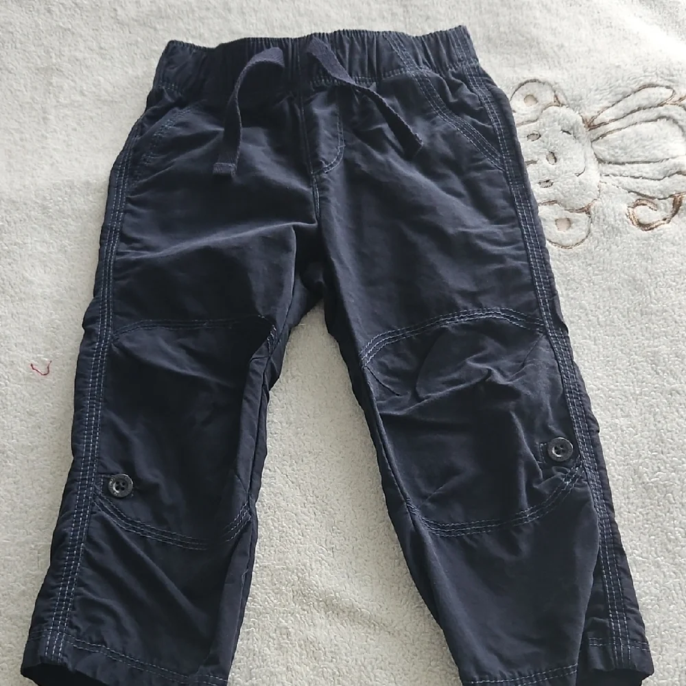 Old Navy Navy Drawstring Cargo Pants for Kids